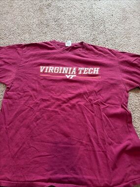 B72 Y2K Maroon Virginia Tech SS Tee, Men’s XL